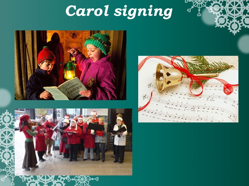 Carol signing